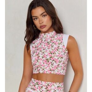 Astoria LUXE BALANCE Mockneck Sports Crop - Fleur